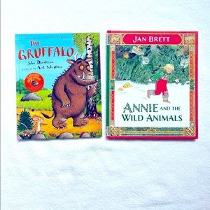 Jan Bret Annie and the wild animals book ,  The Gruffalo book .Children books